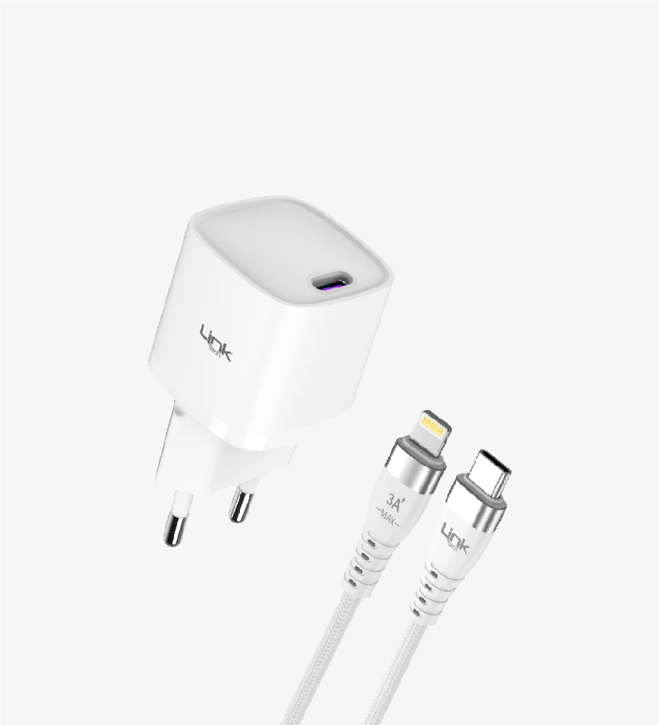 Premium
G841 Premium Tip-C Lightning Kablolu Mini 20W USB-C Süper SI GaN Şarj Adaptörü
