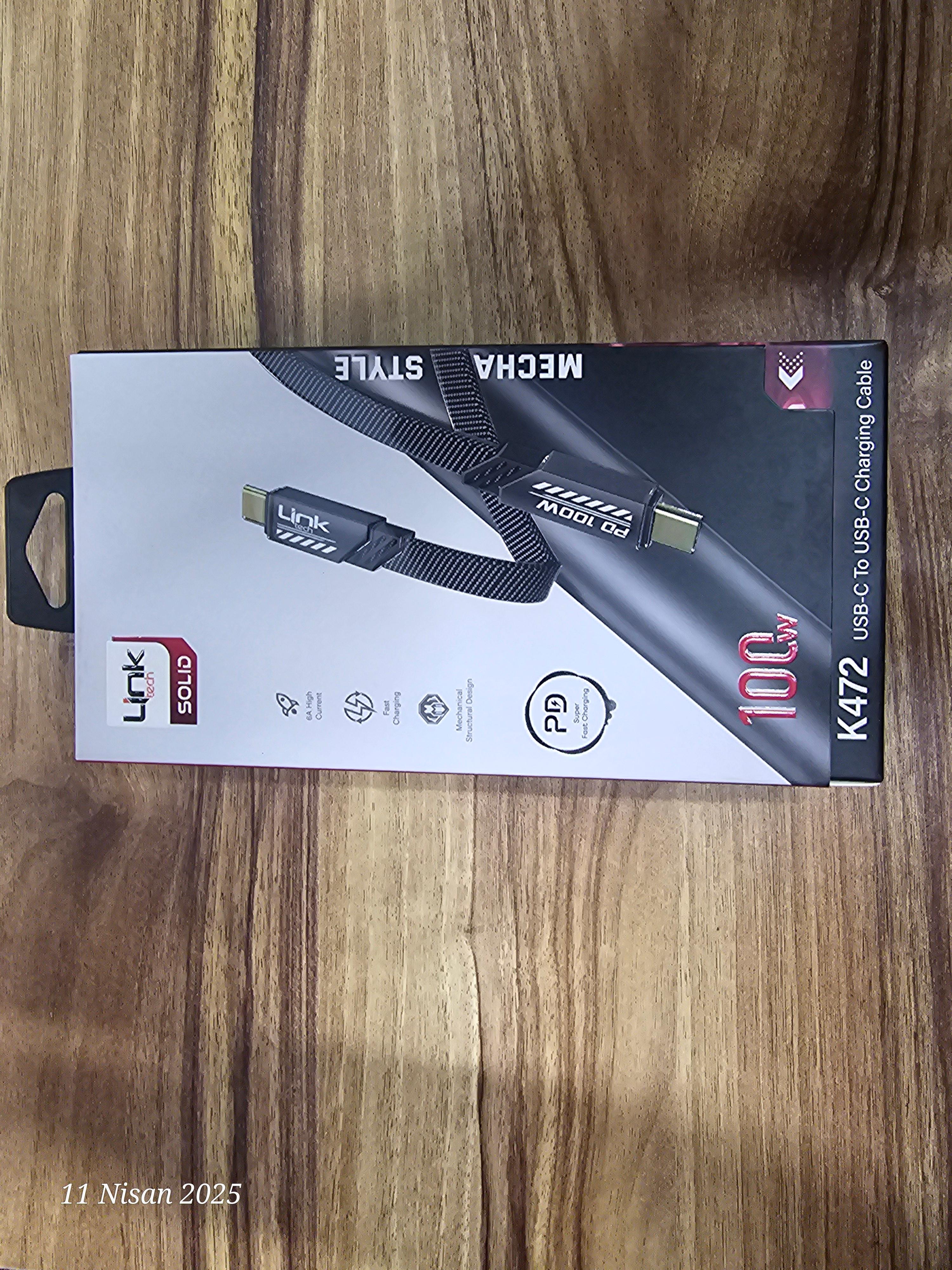 LİNK TECH 100W MECHA STYLA PREMİUM KALİTE KABLO TYPC TO TYPC