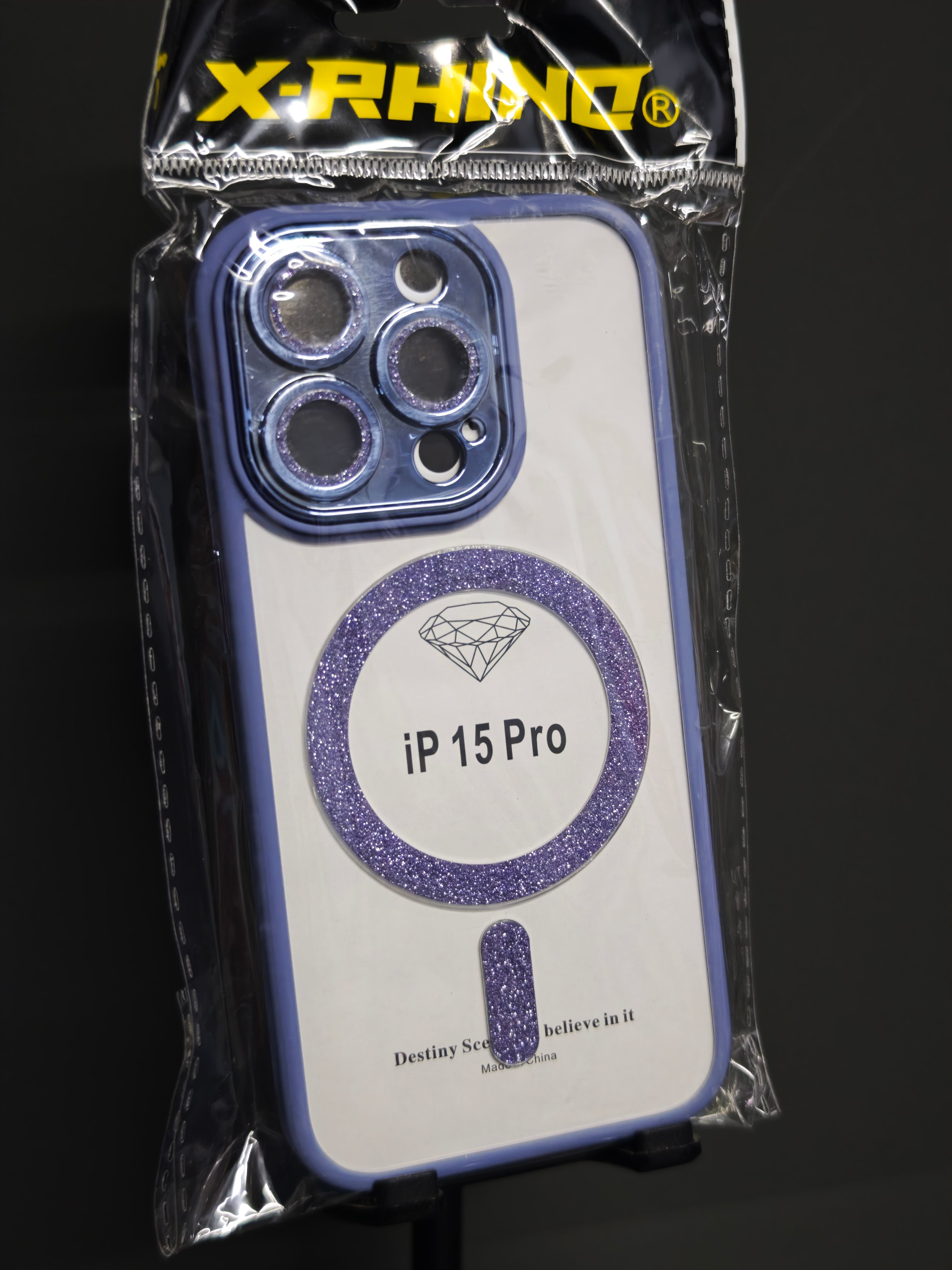 İPHONE 15 PRO MOR SİMLİ MAGSAFE'Lİ KILIF 