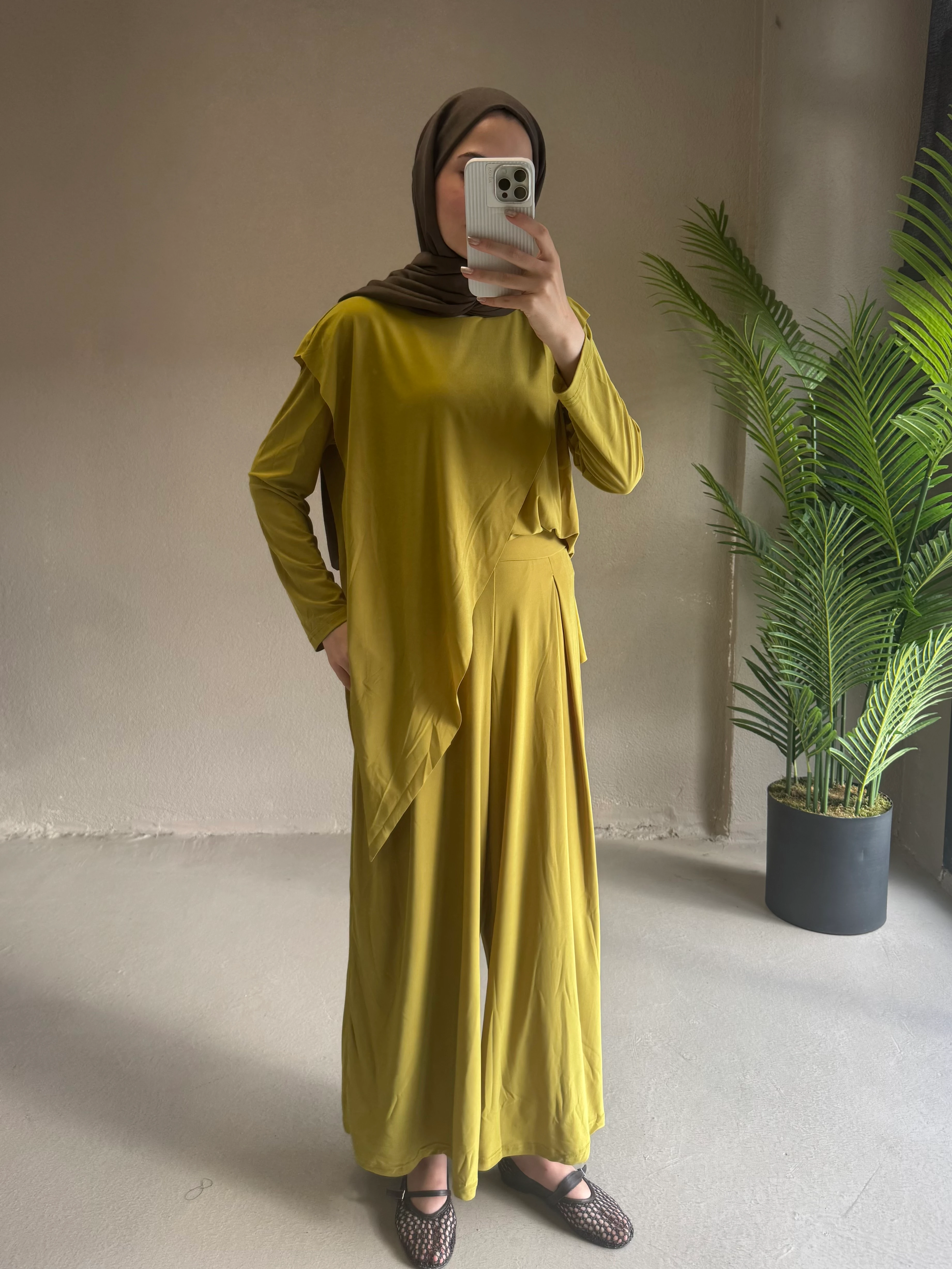 Karla takım - yağyeşili