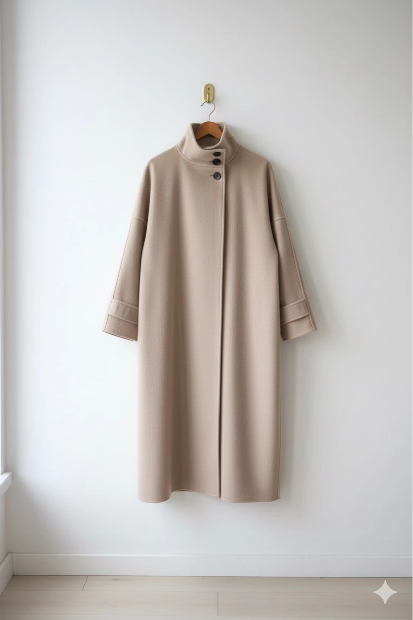 Yaka detay alle kaban - krem