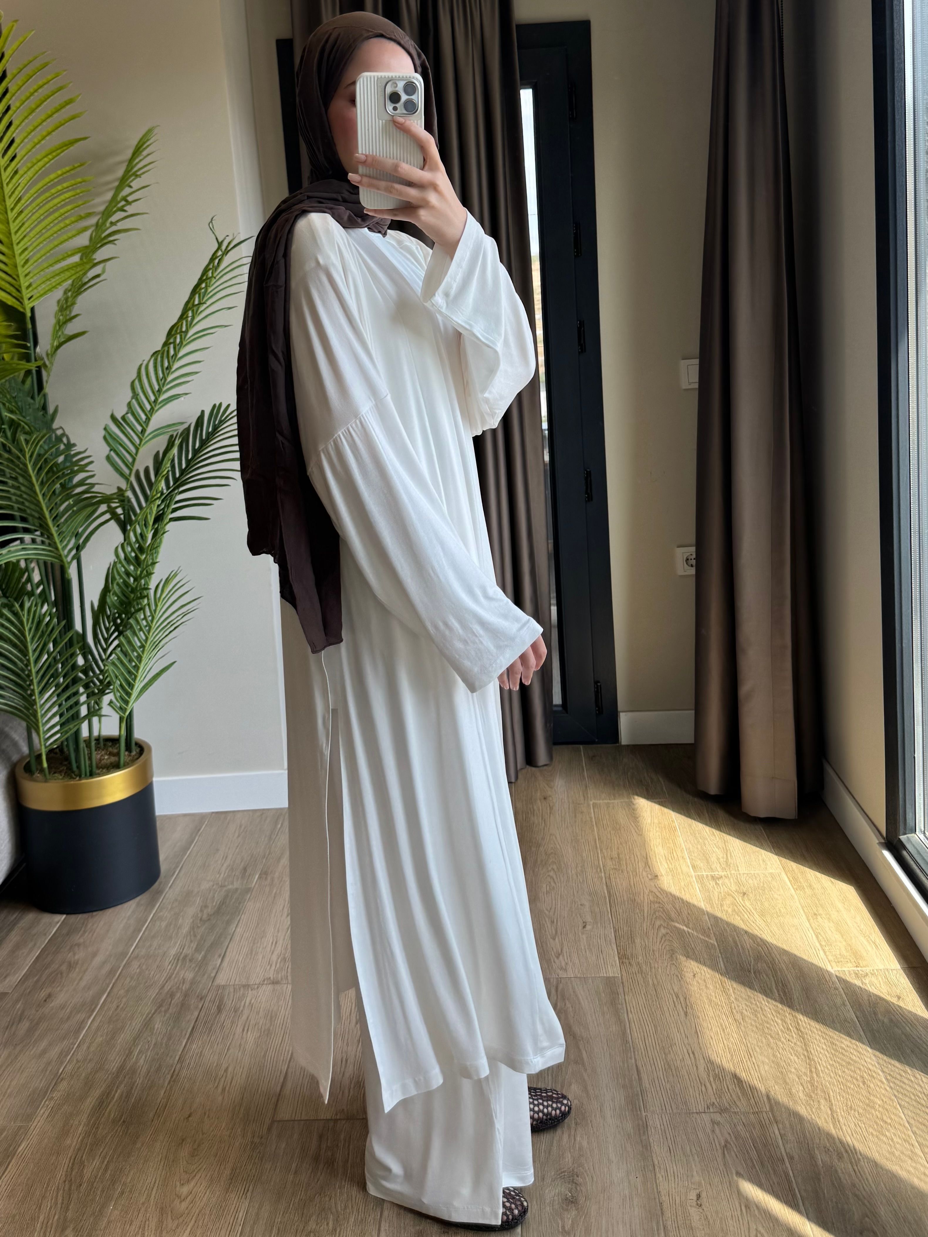 Sonya üçlü takım - beyaz