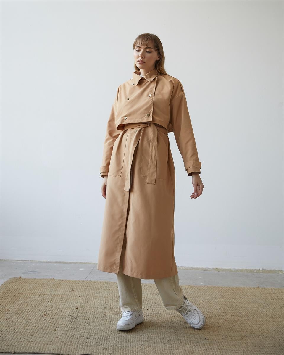 Kruvaze Vintage Trençkot