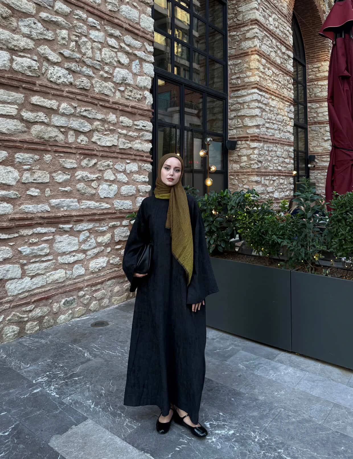 Lola Batik Elbise - Siyah