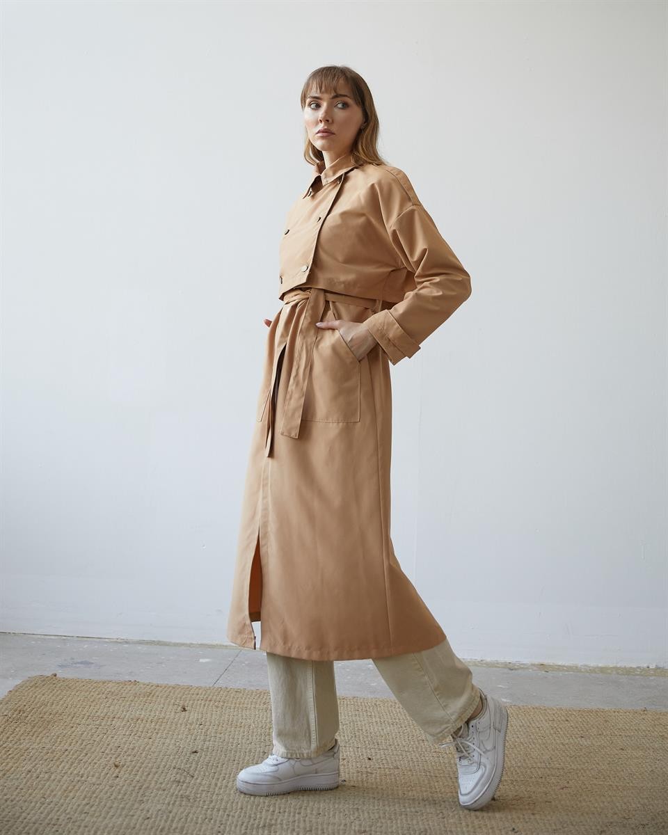 Kruvaze Vintage Trençkot