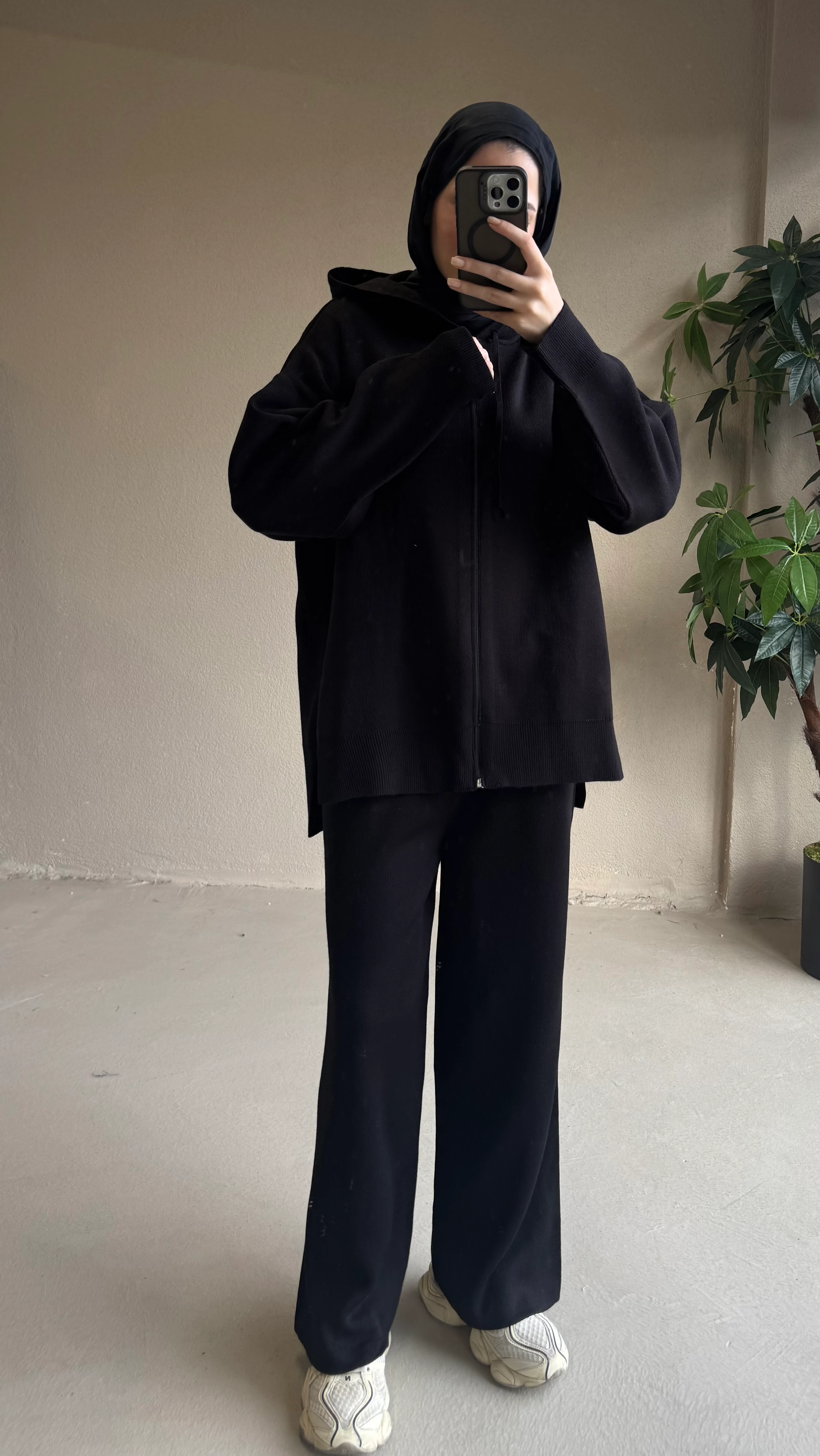 Fermuarlı triko takım