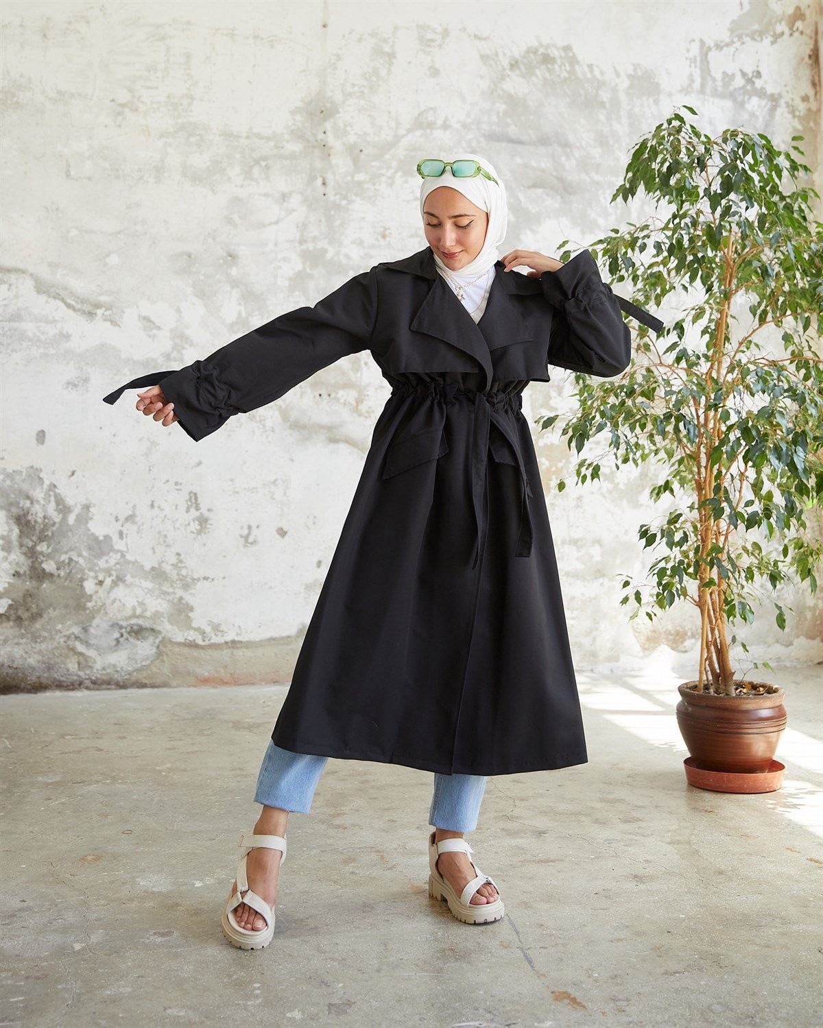 Kemerli Eva Trençkot