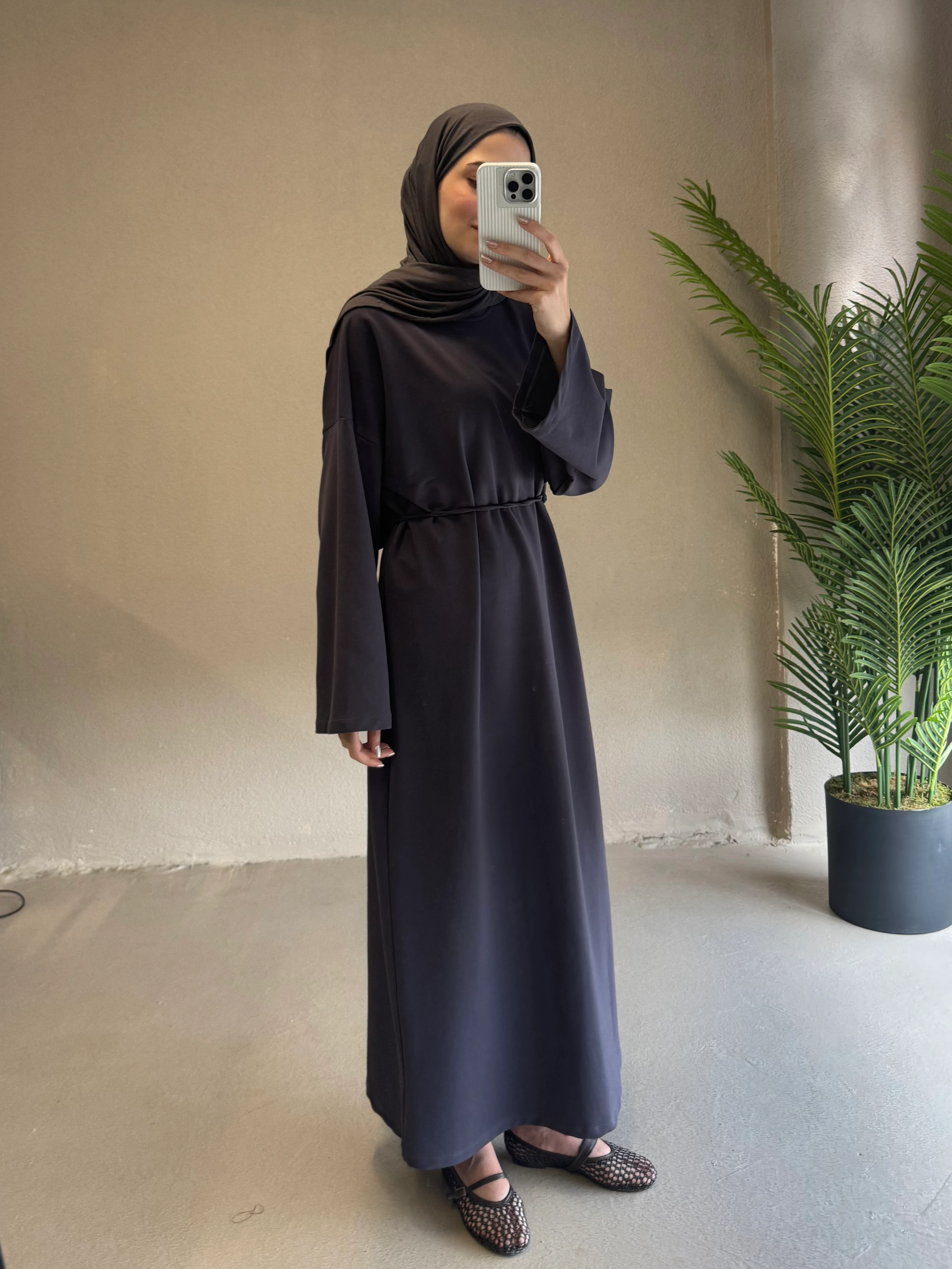 Basic elbise - antrasit