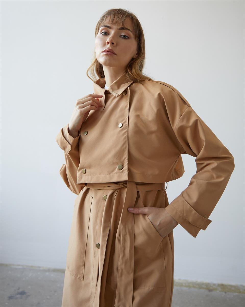 Kruvaze Vintage Trençkot