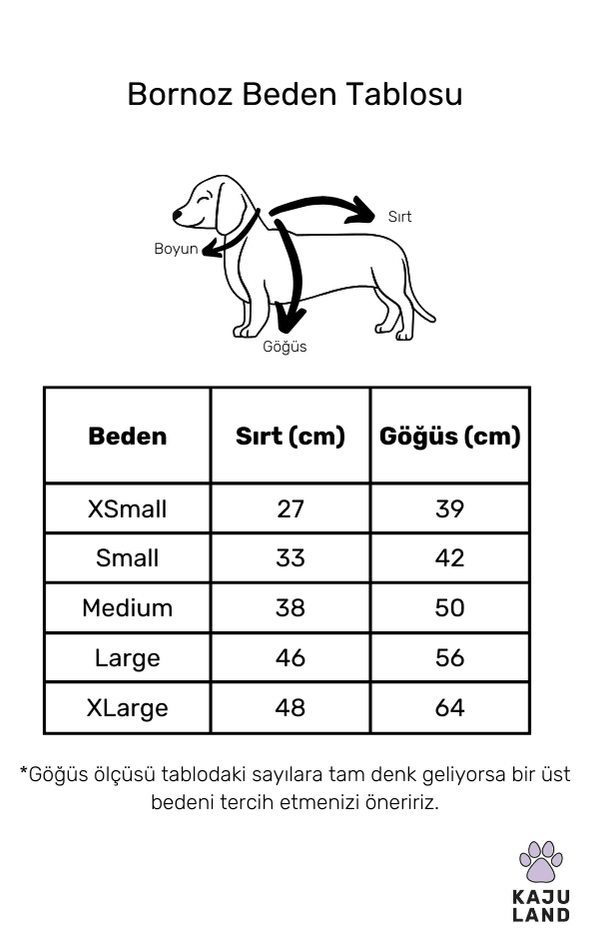 MAIA | %100 Pamuk Köpek Bornozu