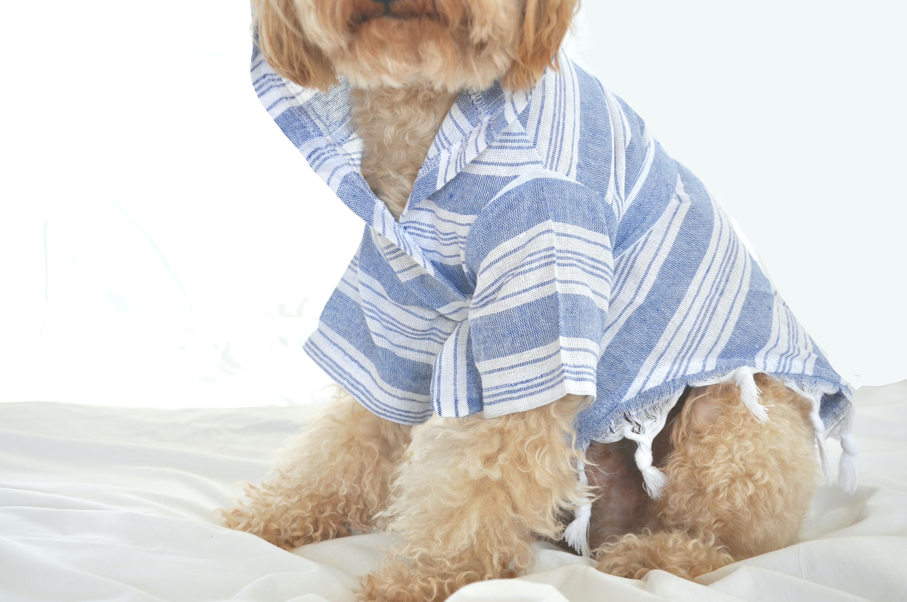 LINY | Striped Peshtemal Dog Bathrobe