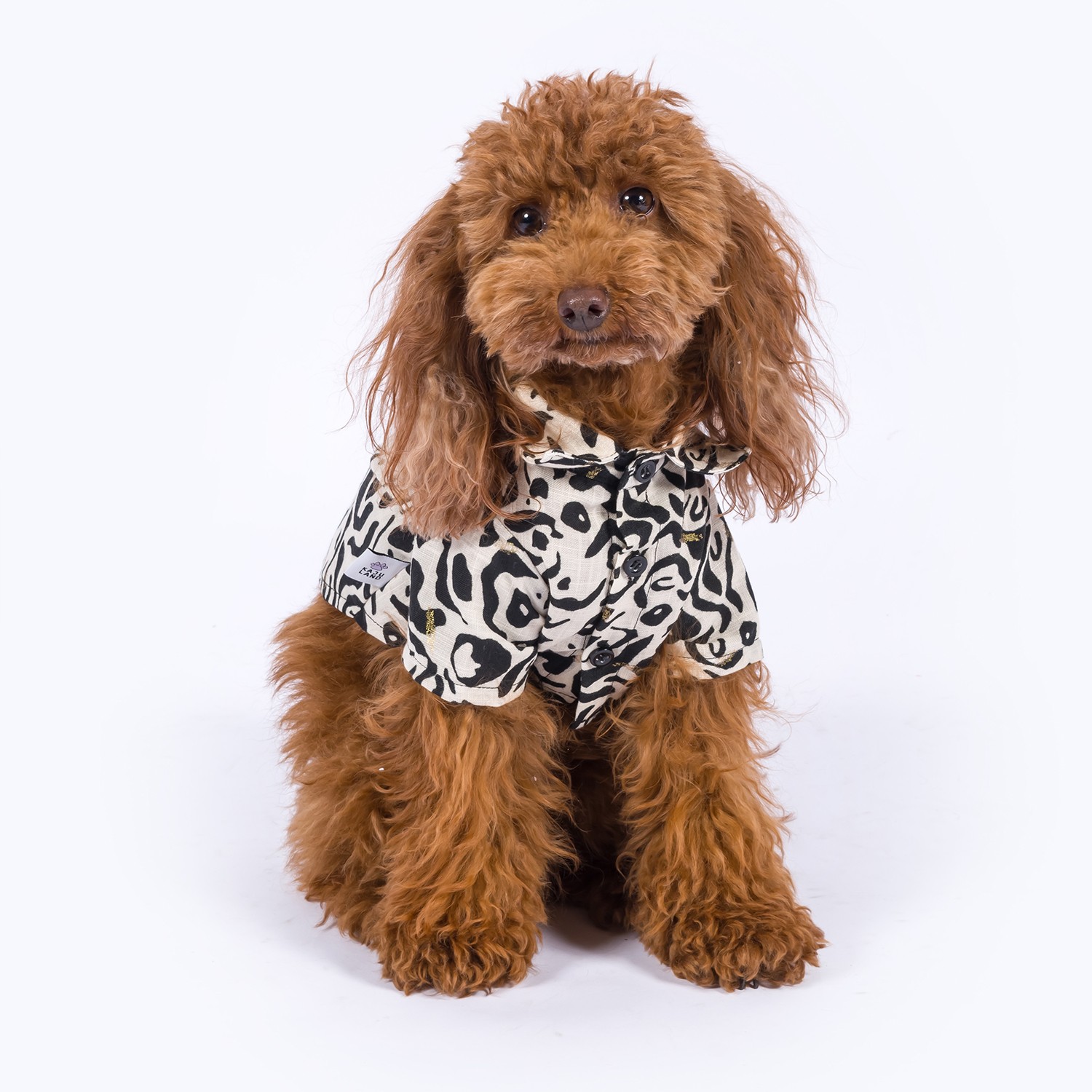 Equidae | Patterned Linen Dog Shirt