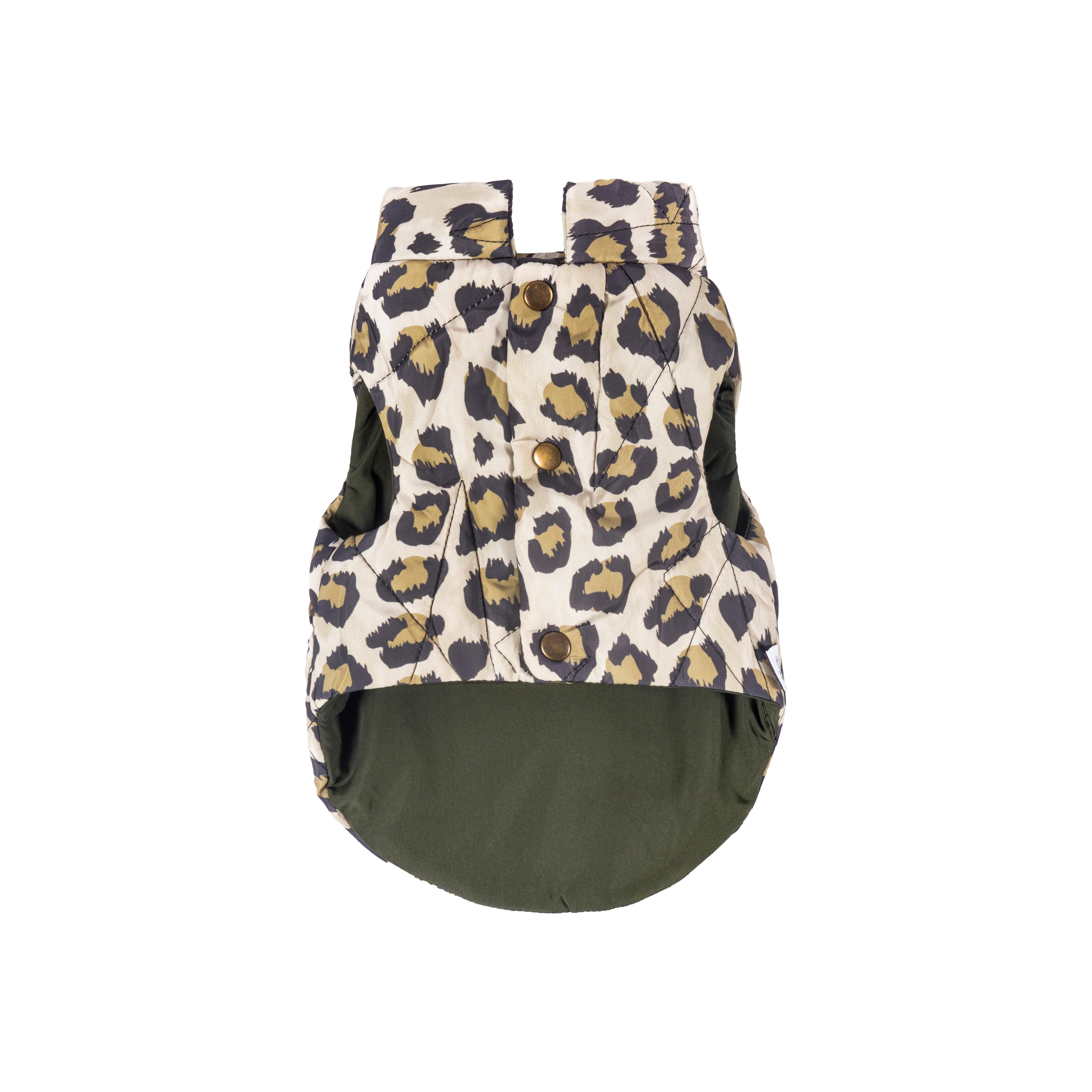 Nomad Leopard Quilted Dog Vest 