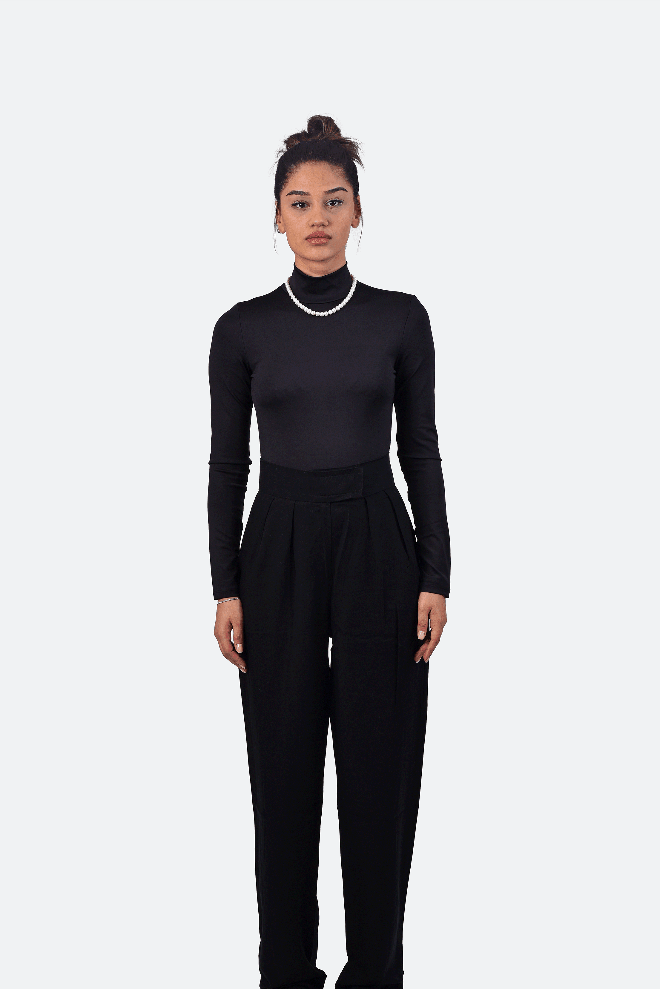 Straight Fit High-Waisted Pants