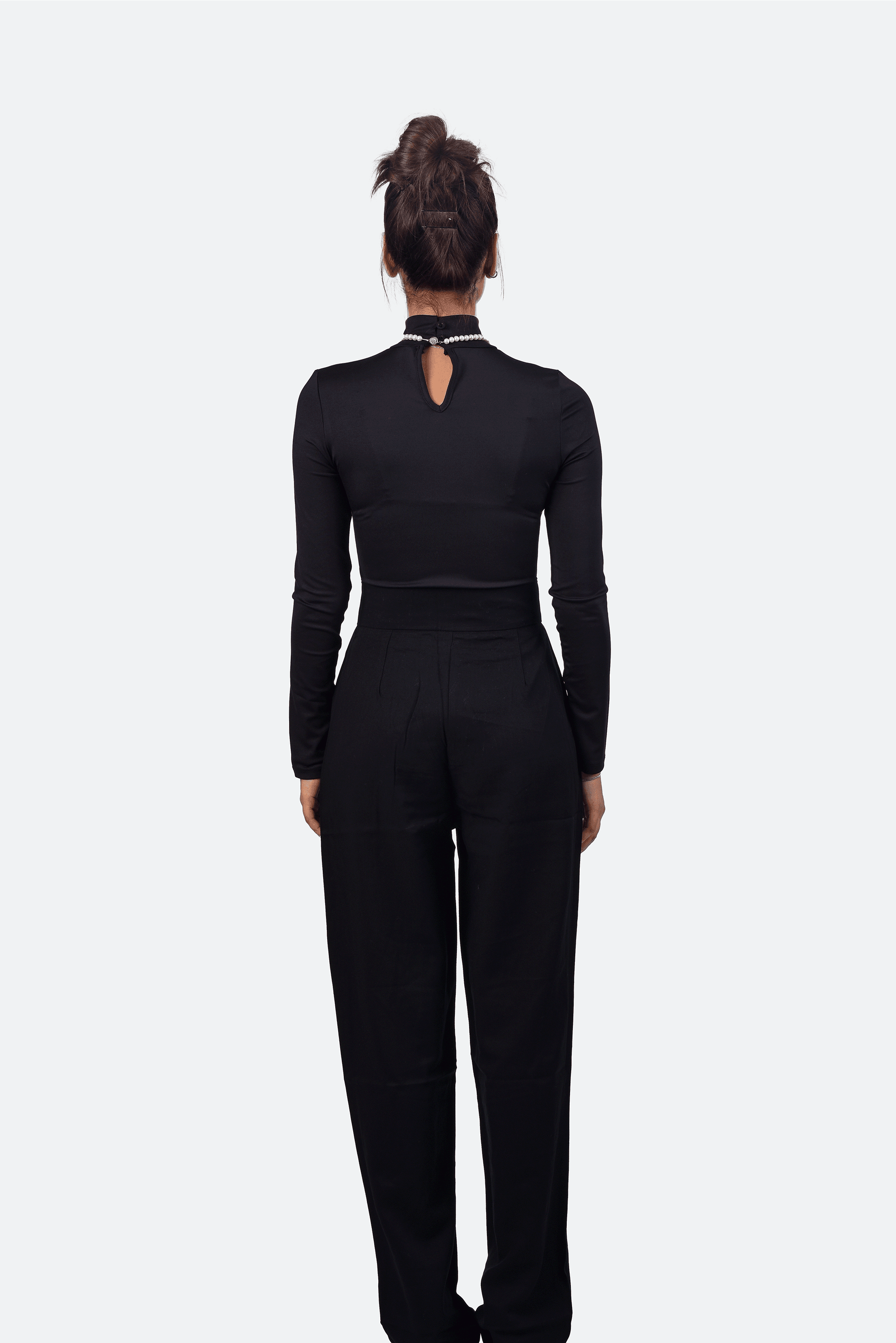 Straight Fit High-Waisted Pants