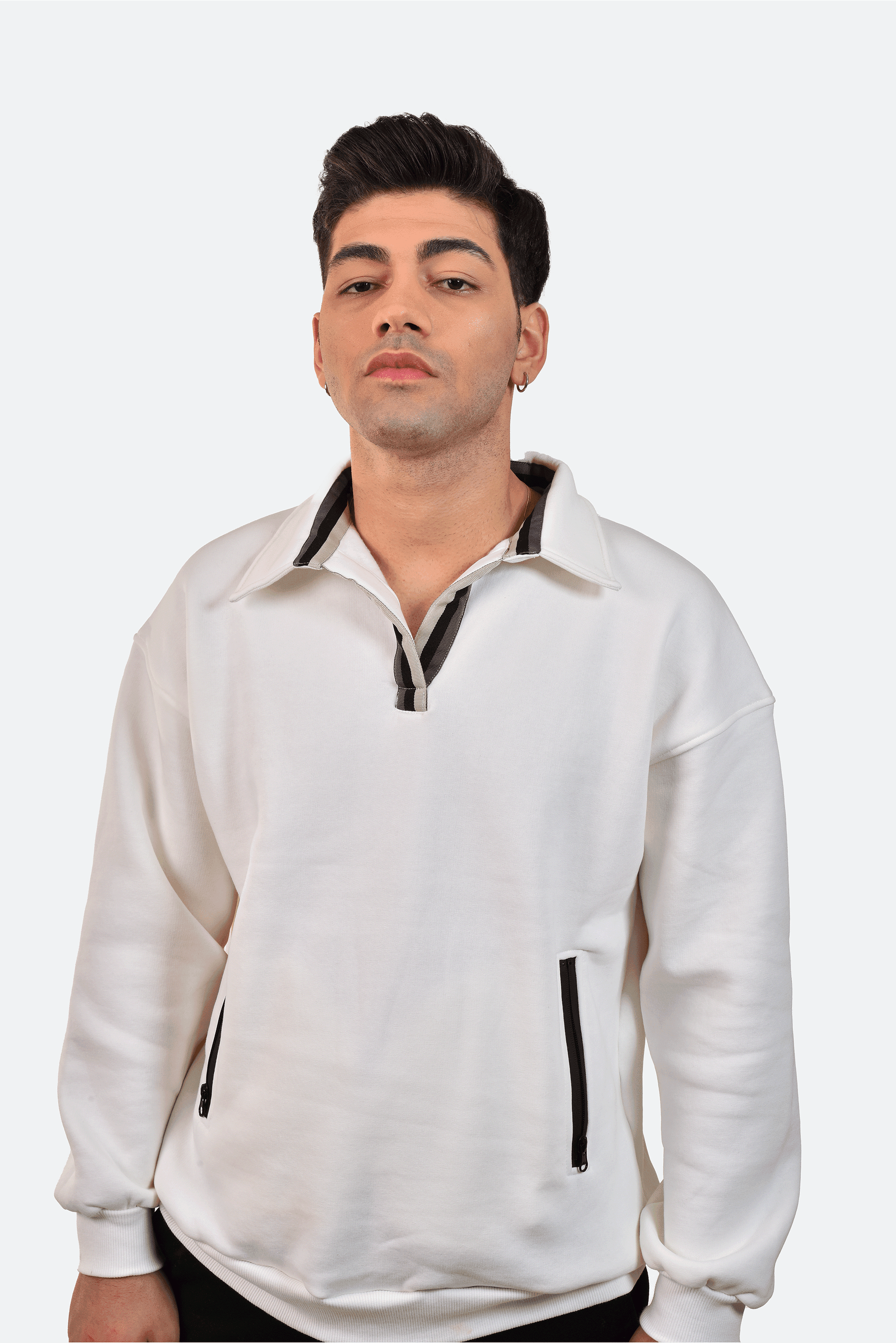 POLO YAKA SWEATSHIRT