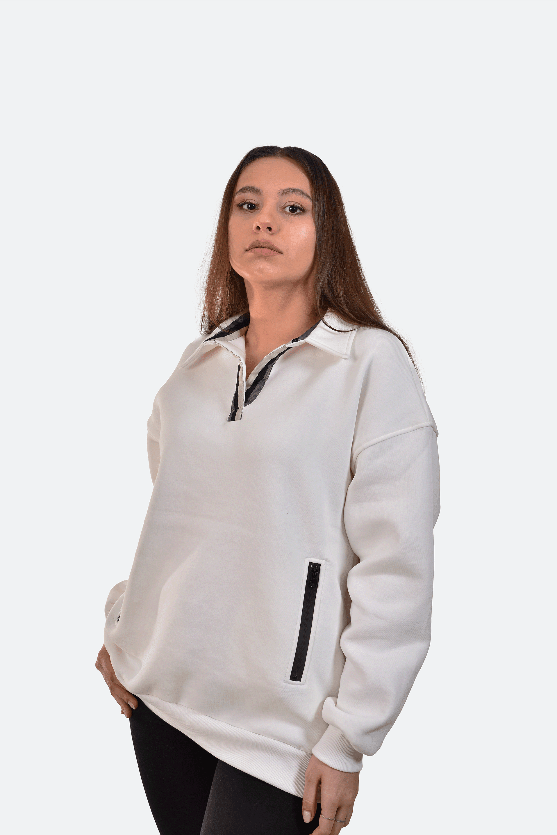 POLO YAKA SWEATSHIRT