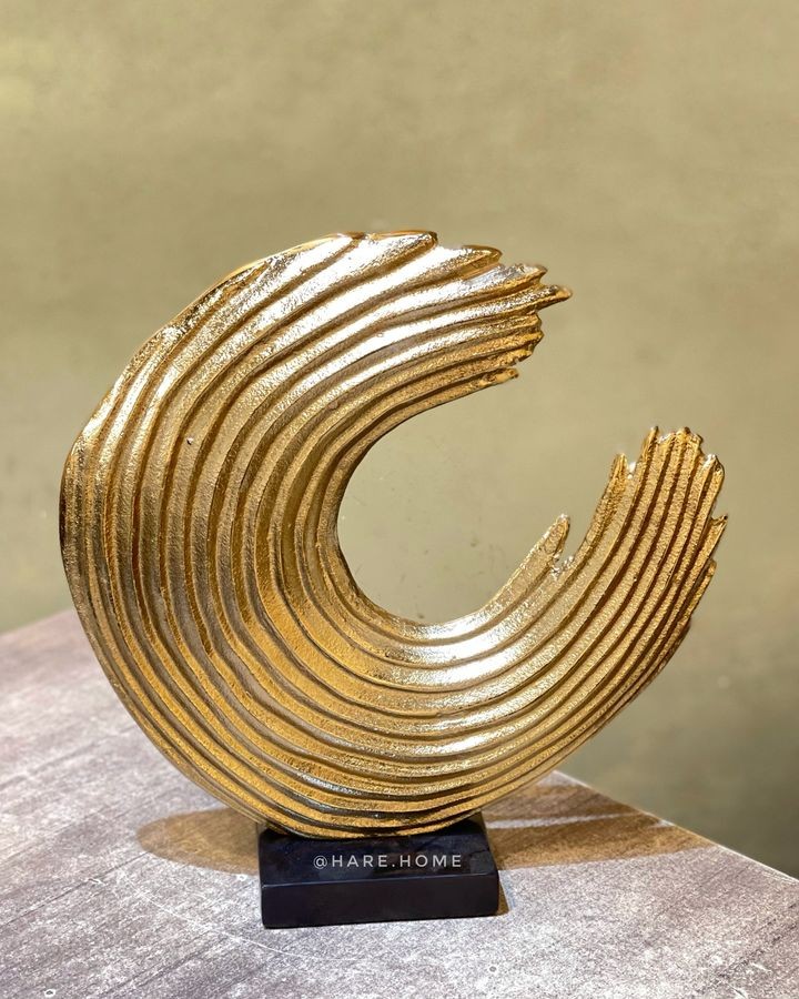 Dekoratif Hilal Obje Gold