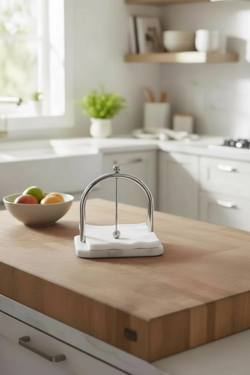 Modern Peçetelik  - Gümüş