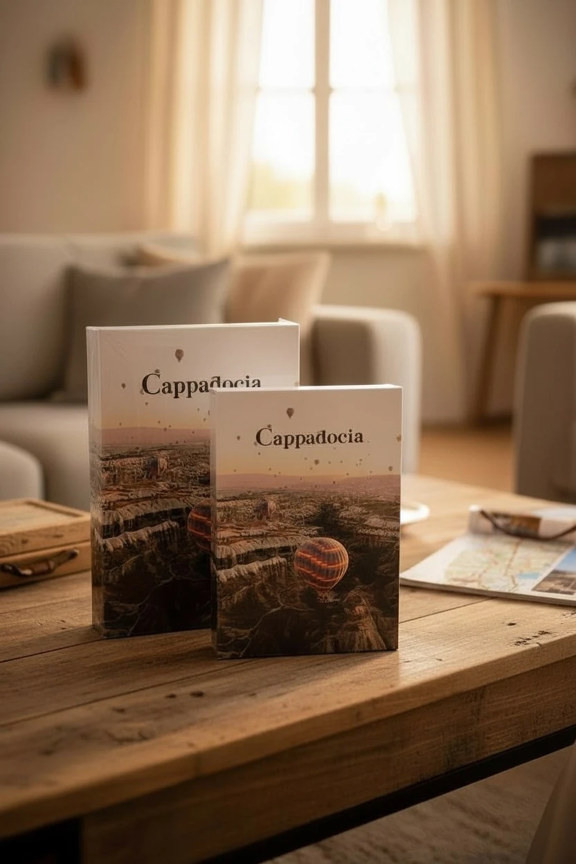 Dekoratif İkili Kapadokya Kitap Kutu