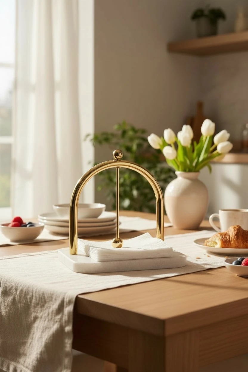 Modern Peçetelik  - Gold