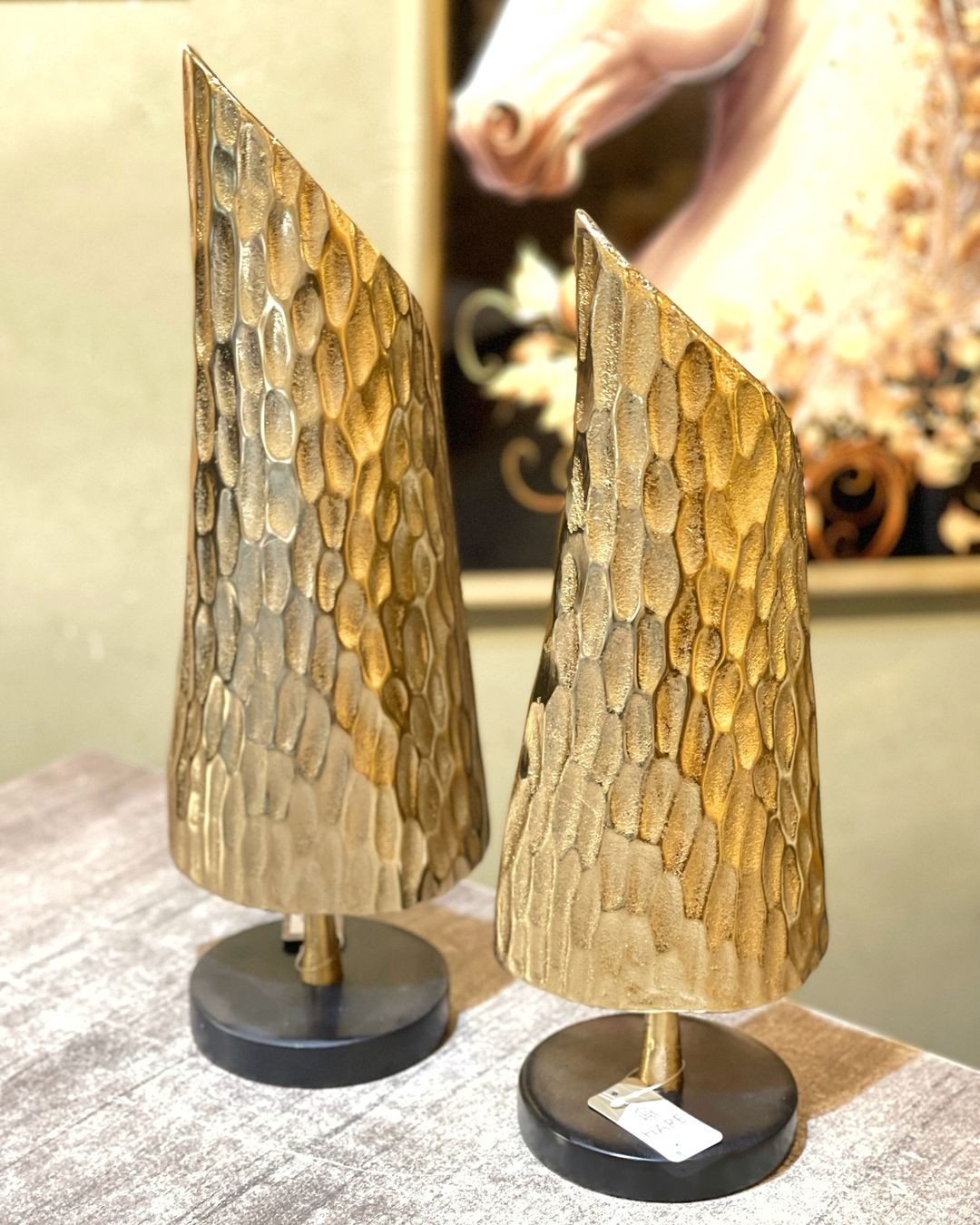 Yelken Formlu Dekoratif Obje Gold