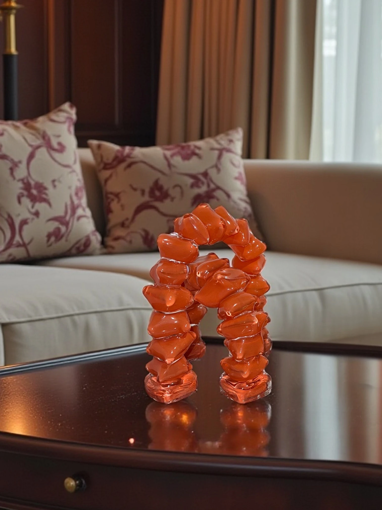 Dekoratif Cam Kemer Obje - Turuncu