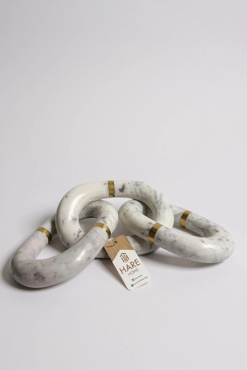 Dekoratif Beyaz Mermer Zincir