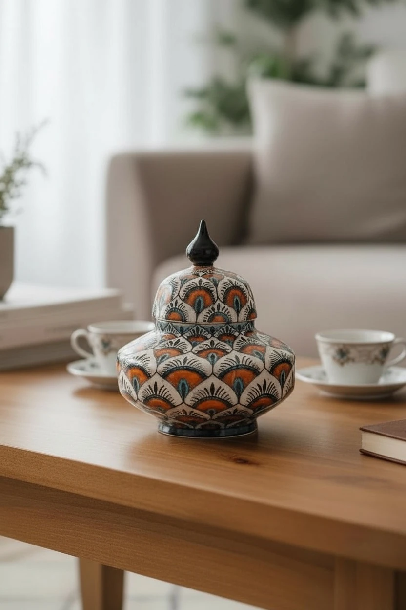 Tavuskuşu Seramik Küp