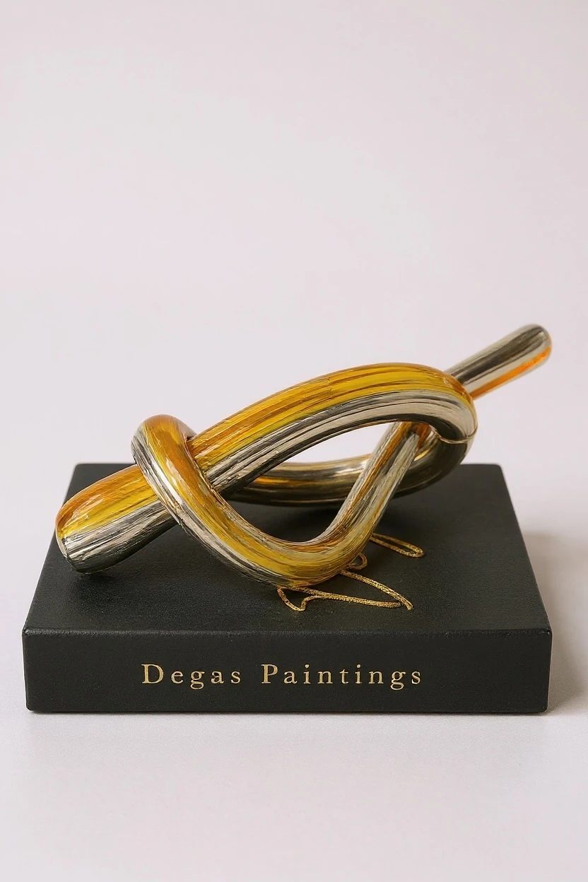 Cam Düğüm Dekoratif Obje Amber