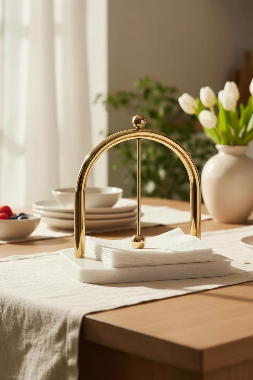 Modern Peçetelik  - Gold