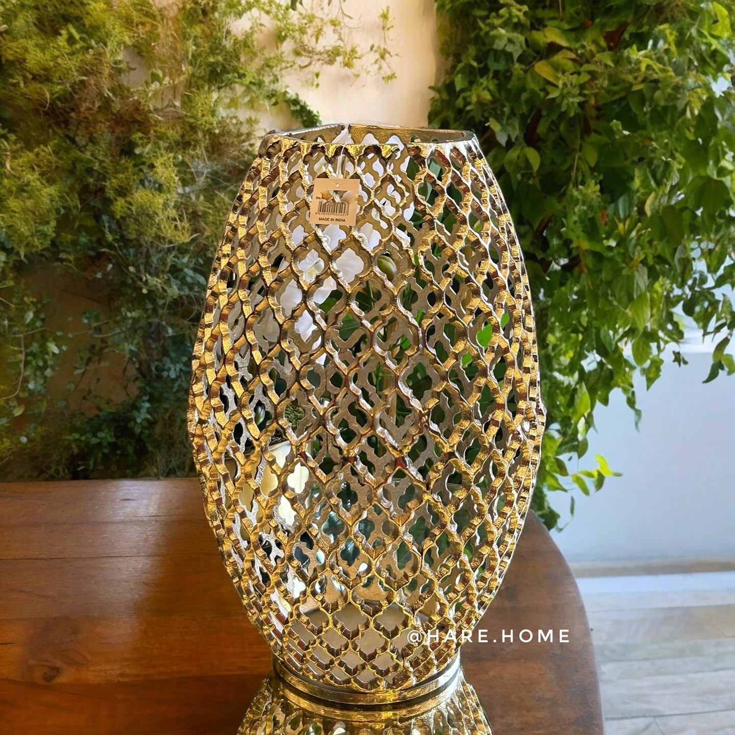 Döküm Tasarım Vazo Gold
