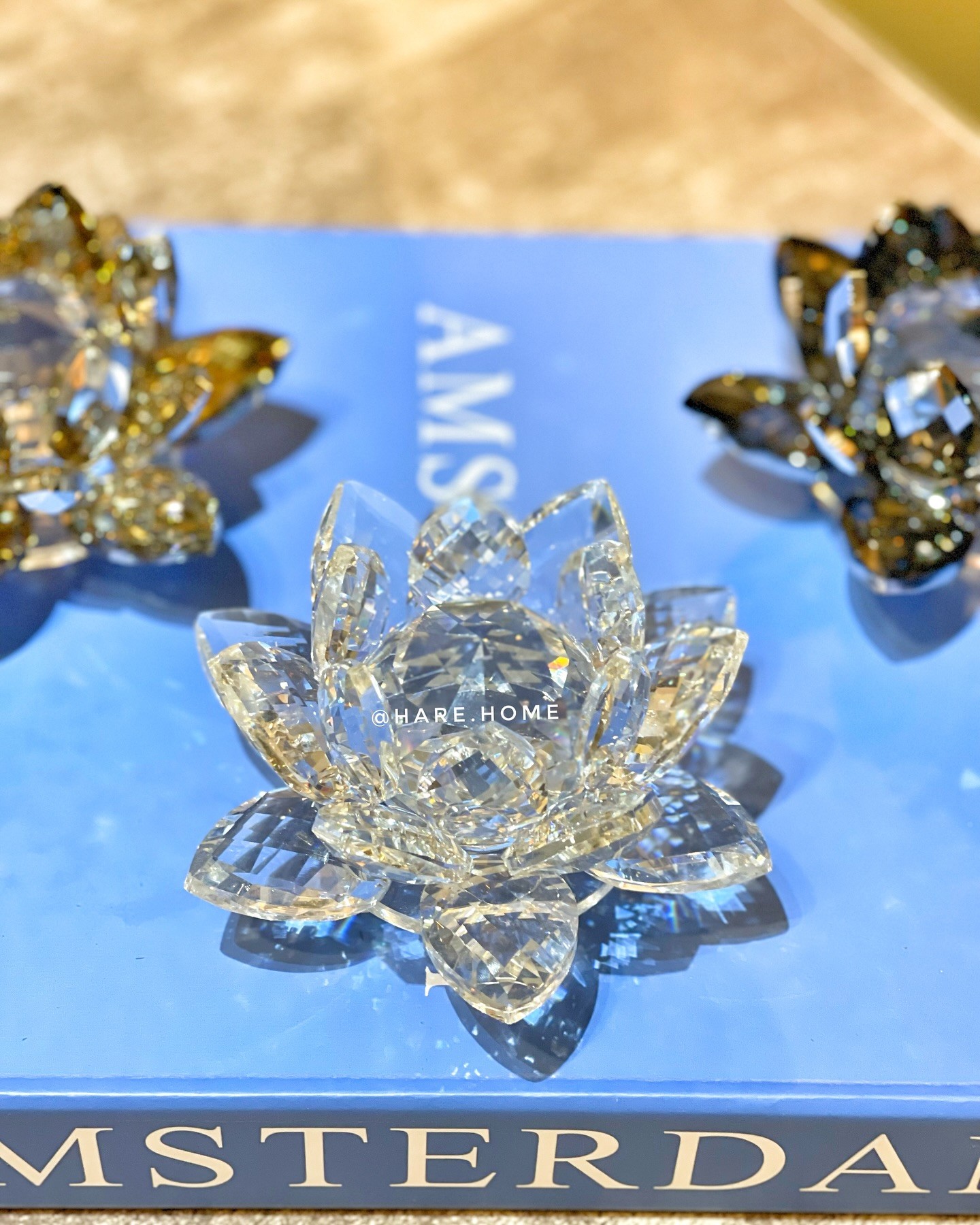 Kristal Lotus Çiçeği Şeffaf