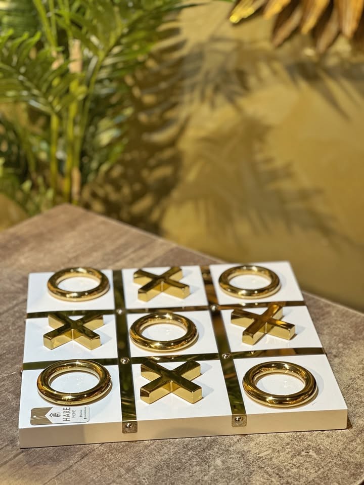 Dekoratif XOX Oyunu - Beyaz