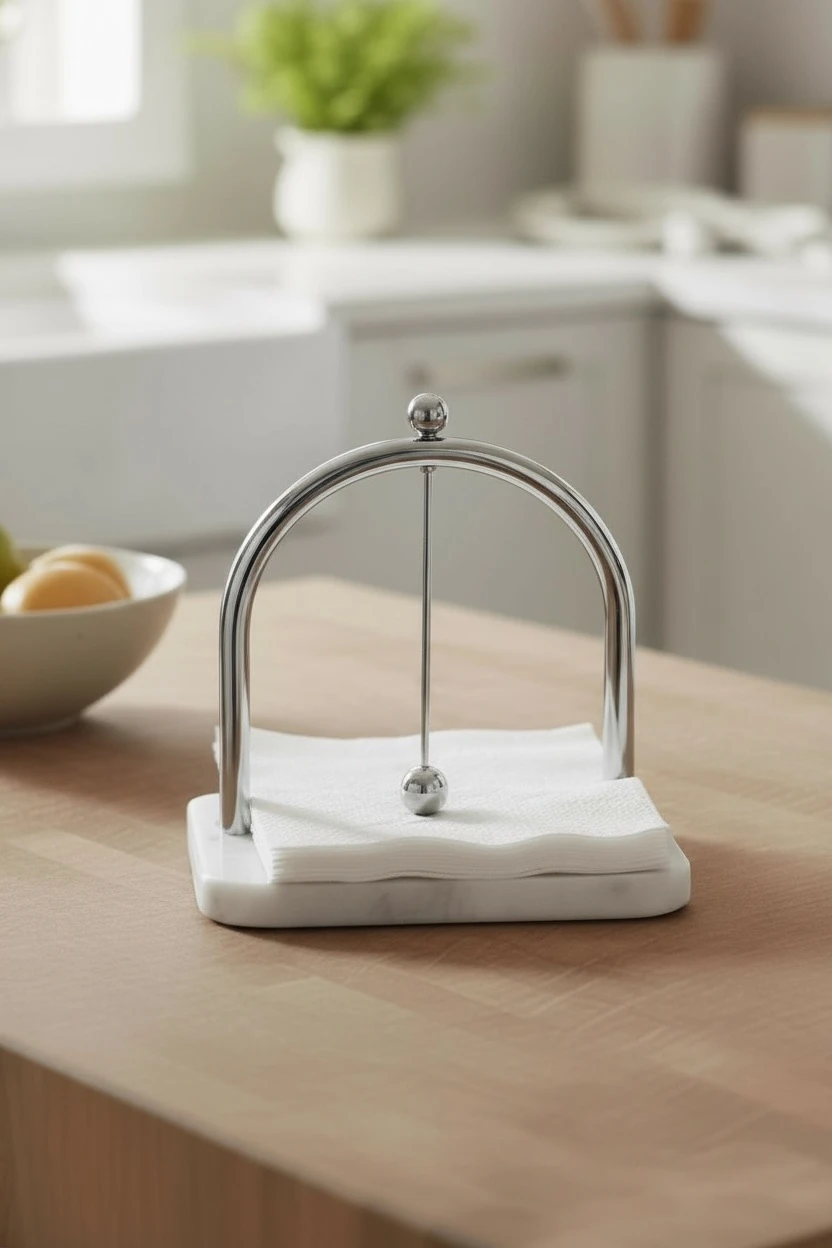 Modern Peçetelik  - Gümüş