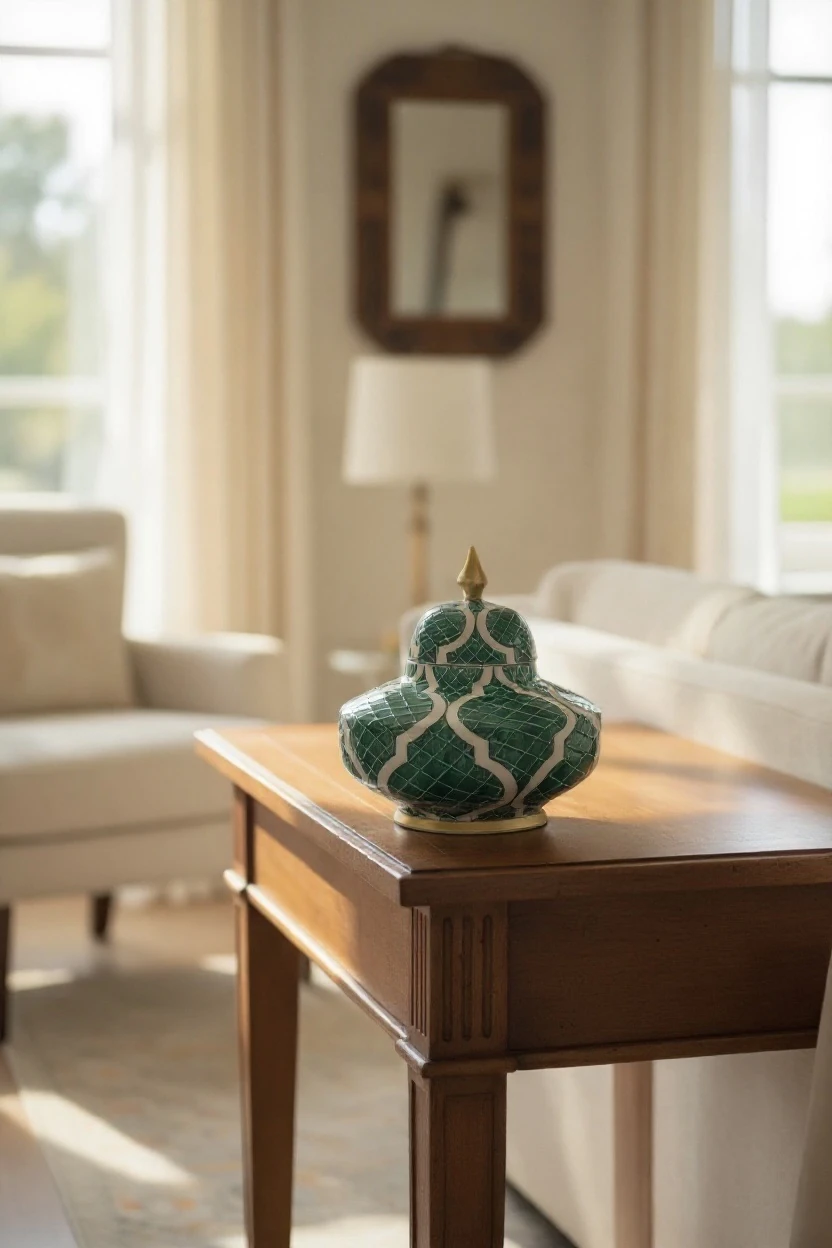 Zümrüt Yeşili Seramik Küp 