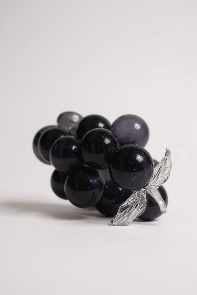 Dekoratif Cam Üzüm - Füme