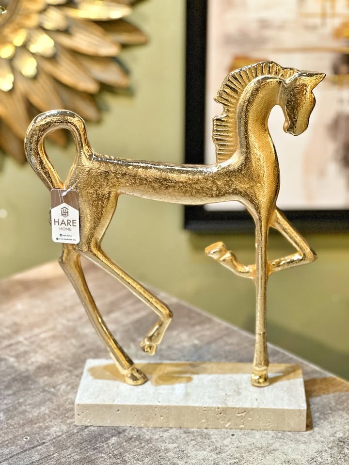 Dekoratif Zarif At Biblo - Gold