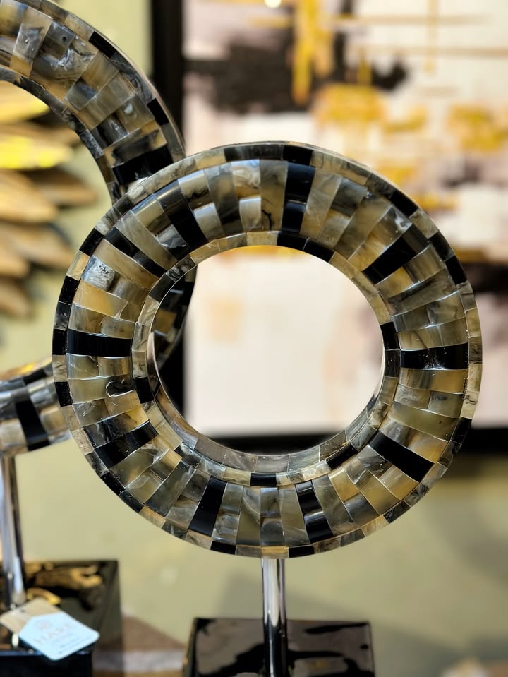 Kemik İkili Halka Dekor