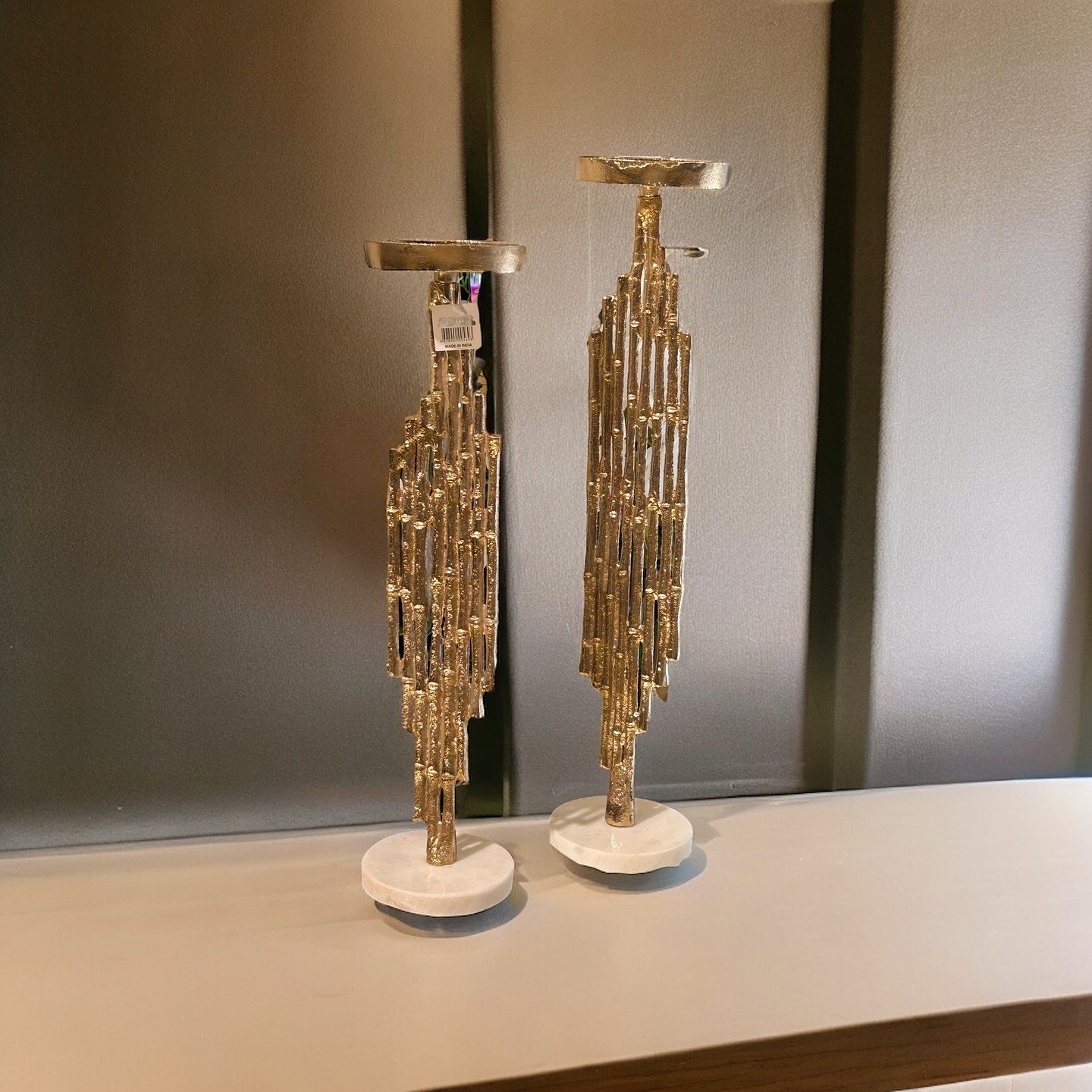 Mermer Kaideli Uzun Mumluk Gold