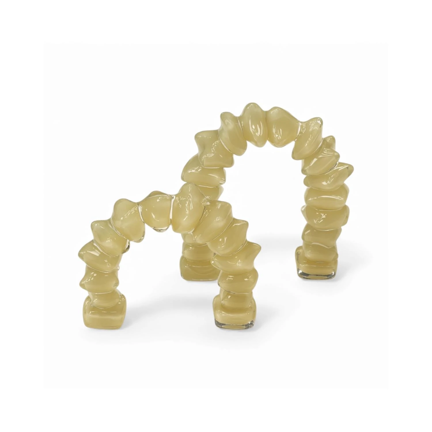 Dekoratif Cam Kemer Obje - Krem