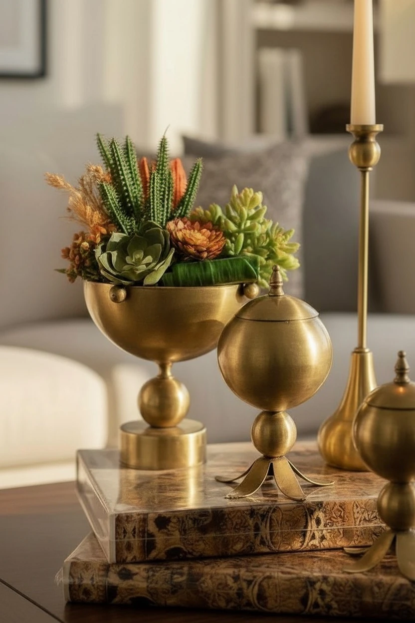 Kitap Kutulu Eskitme Sehpa Dekor Seti