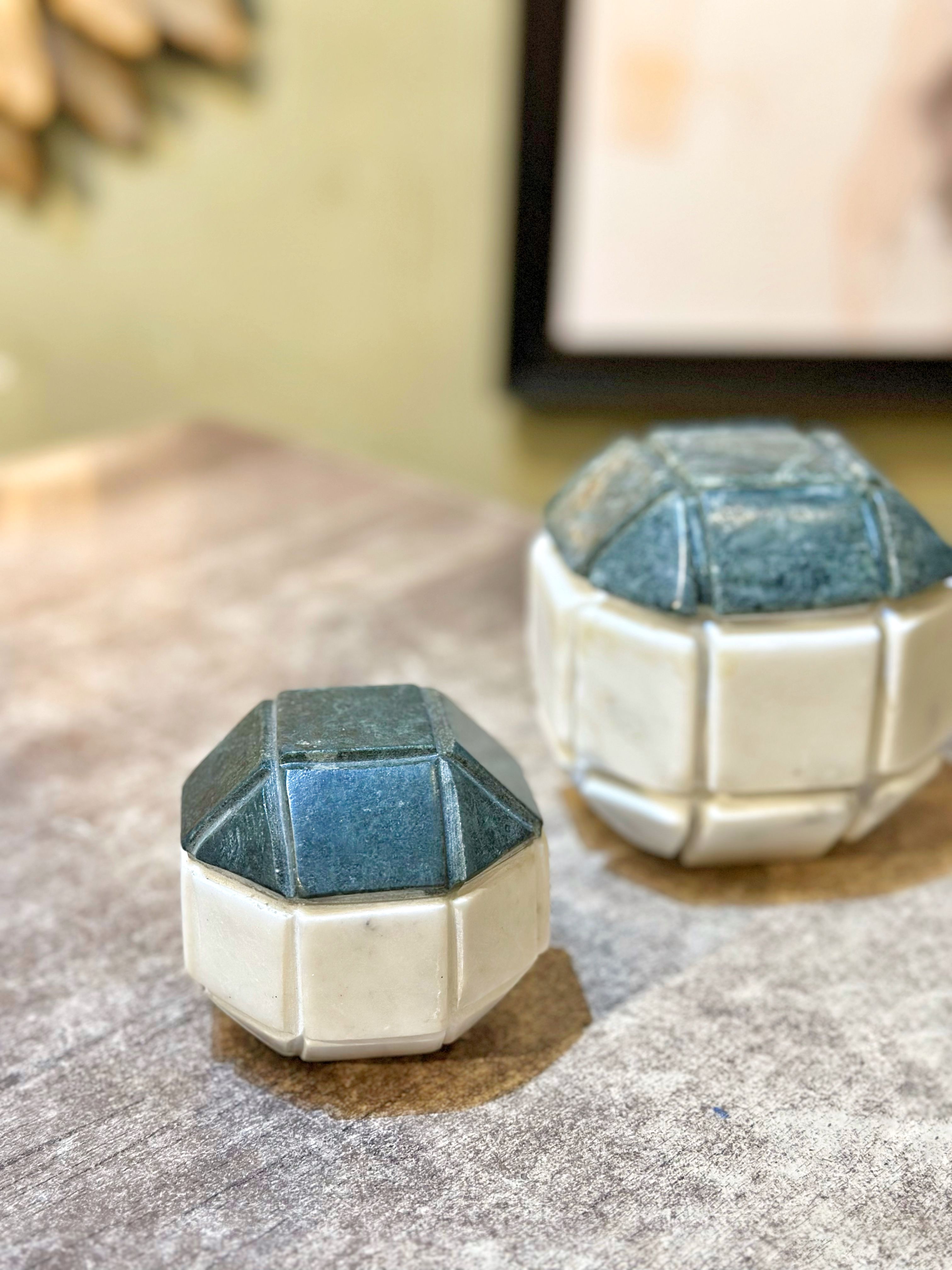 Dekoratif Geometrik Form Obje - Yeşil