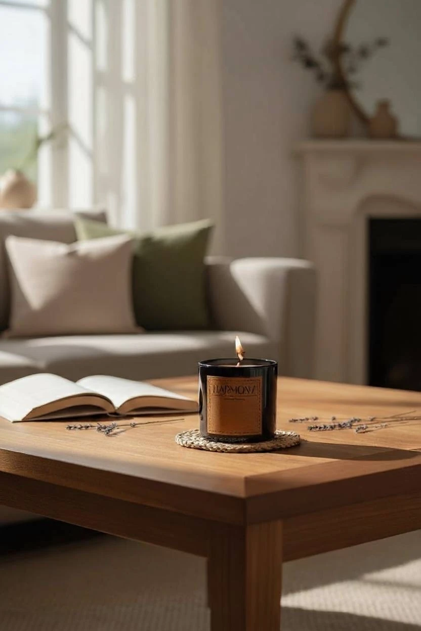 Harmony Kokulu Bardak Mum - Kahve