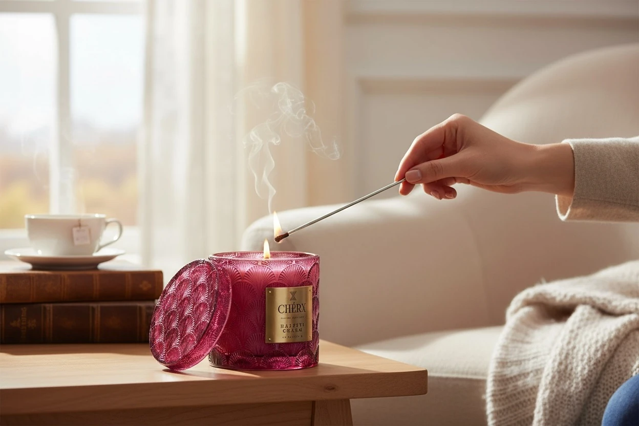 Cam Kavanoz Kokulu Mum - Halfeti Charm