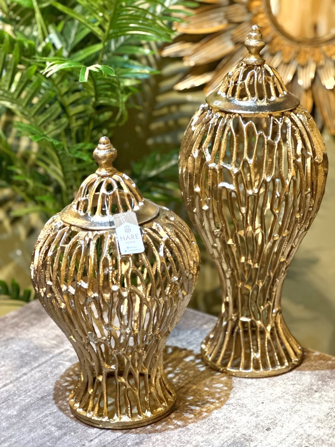 Alüminyum Döküm Labirent Şah Küp - Gold