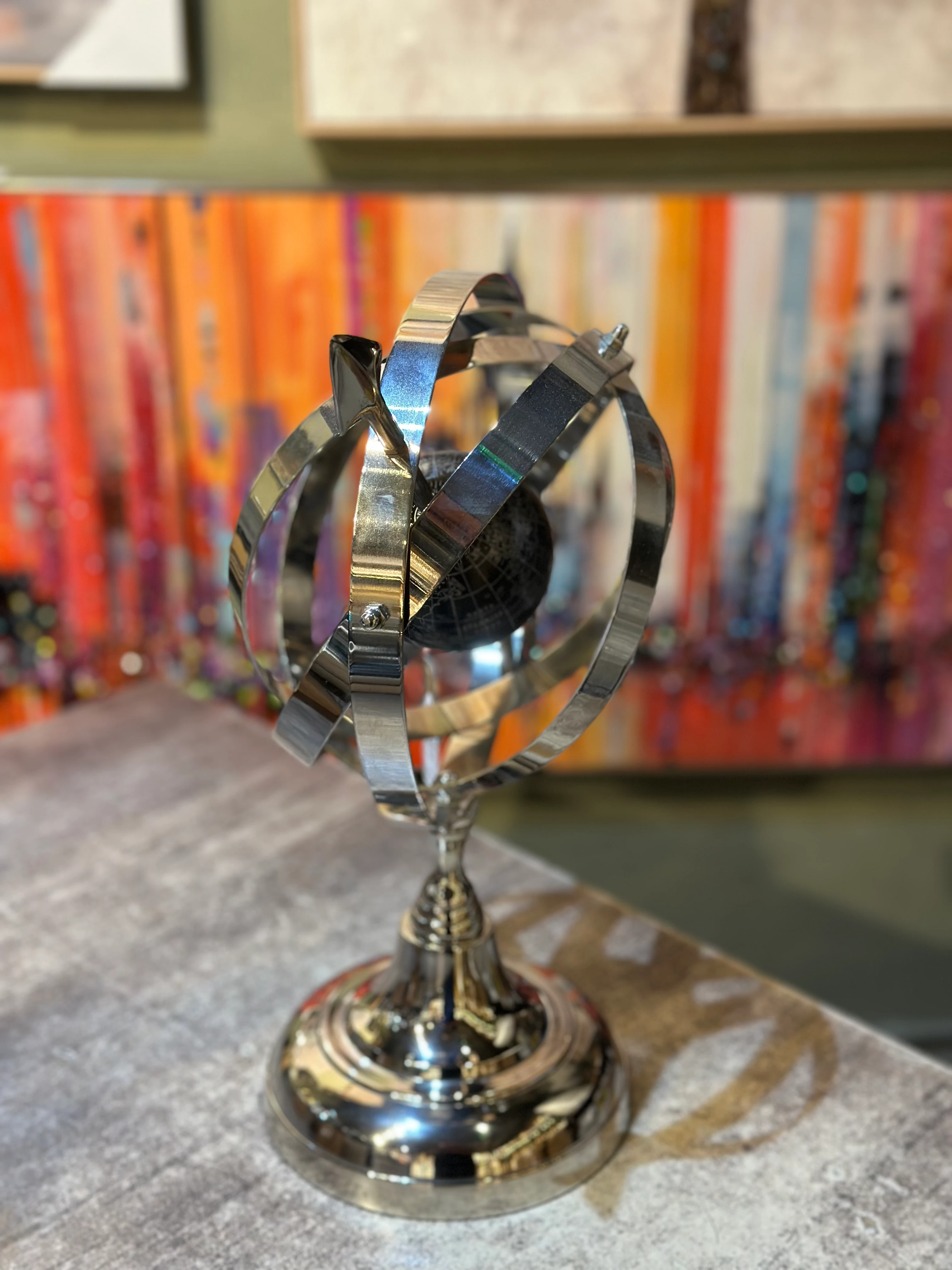 Dekoratif Astronomik Gök Küre - Gümüş