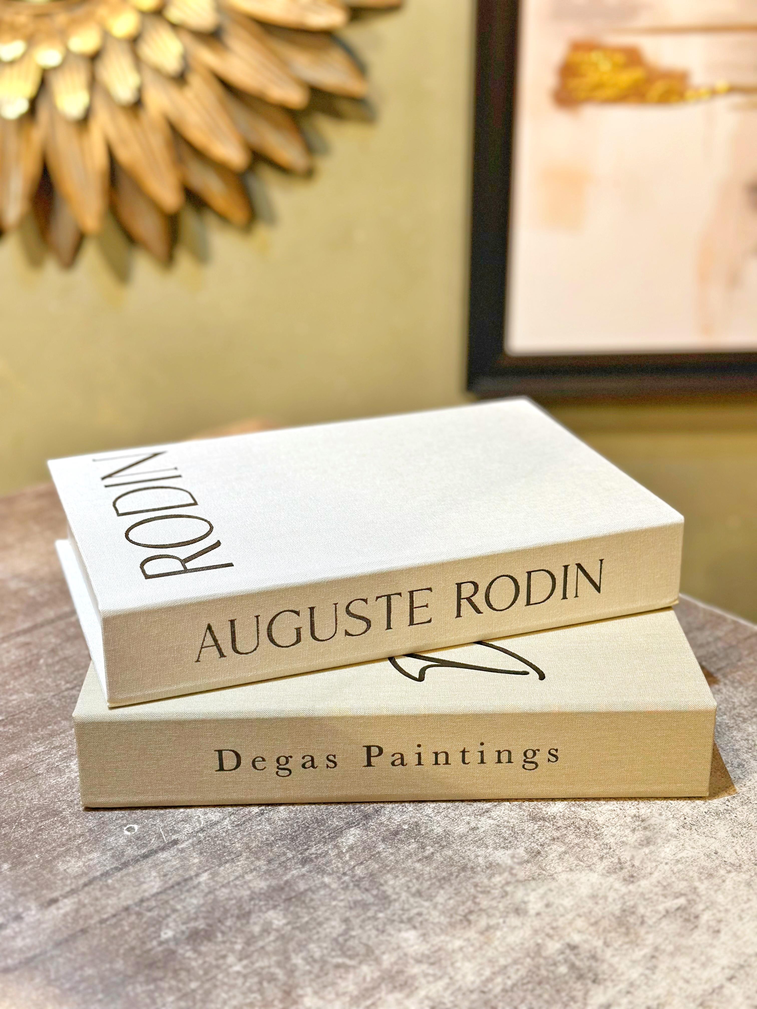 Kumaş Dokulu Kitap Kutu Seti – Auguste Rodin & Degas Paintings