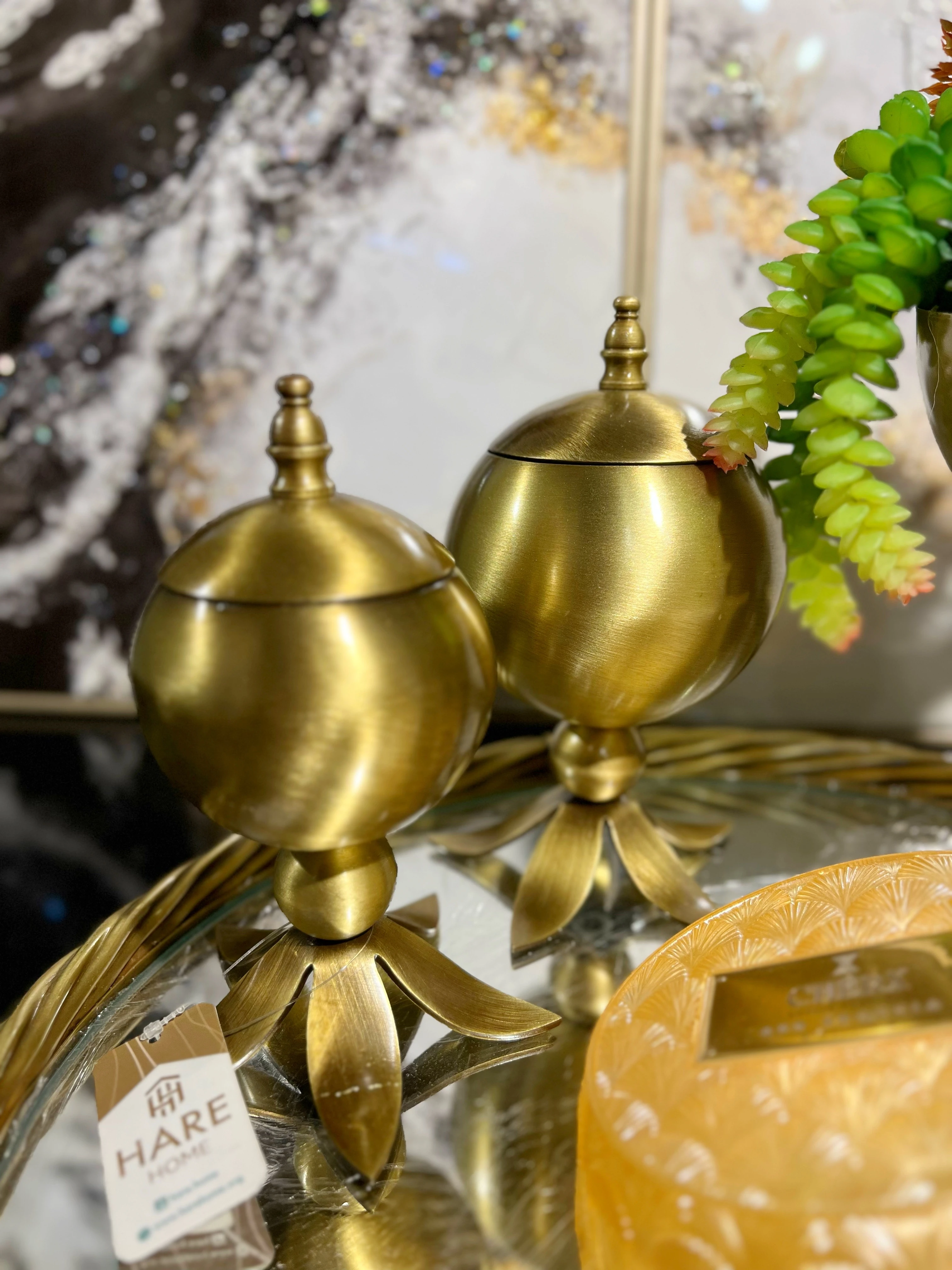 Dekoratif Eskitme Tepsili Sehpa Seti