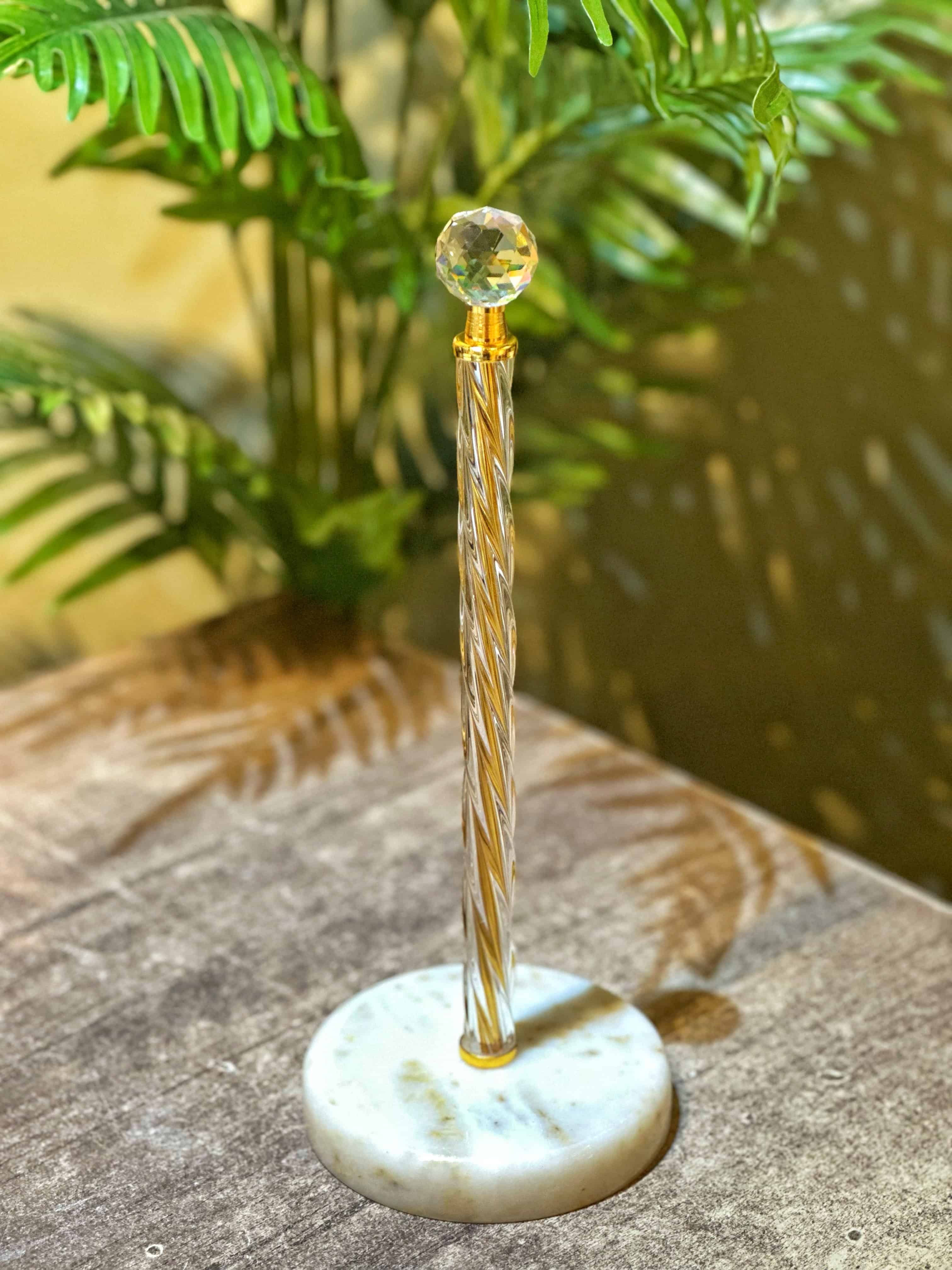 Kristal Toplu Mermer Kağıt Havluluk Gold